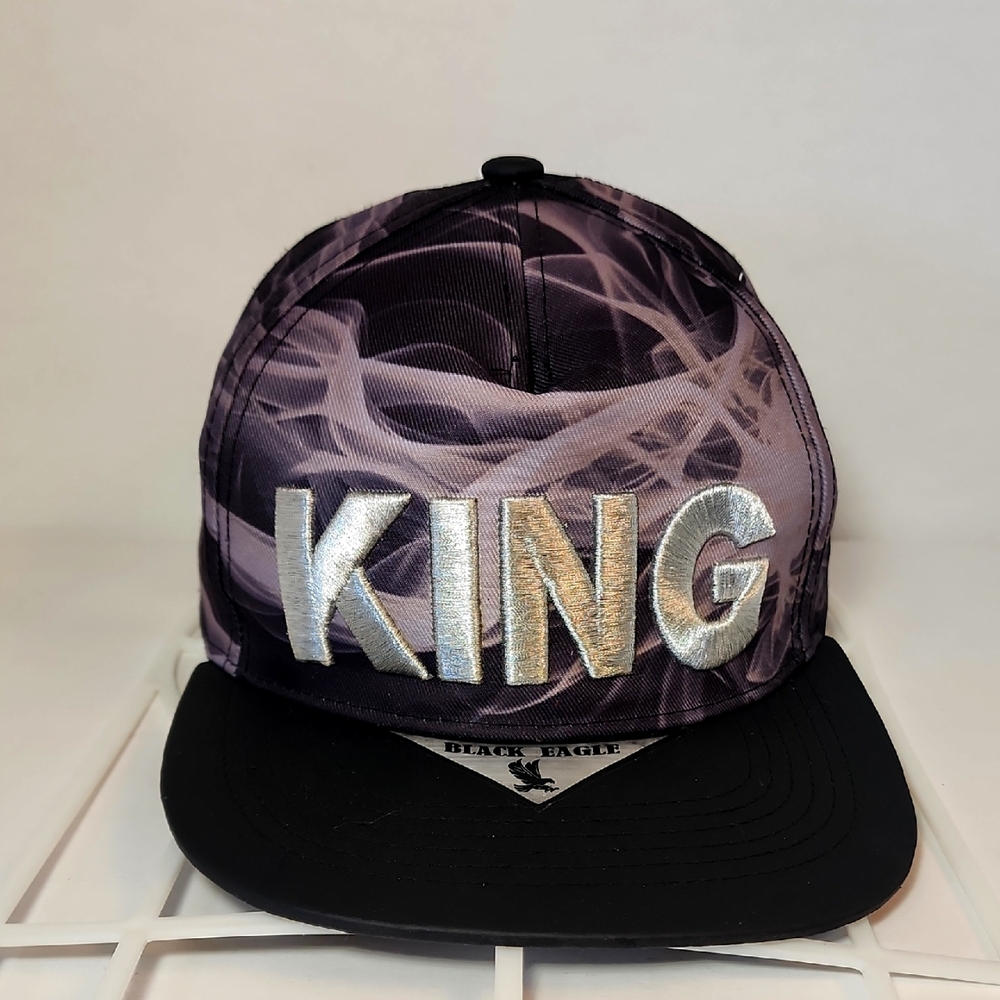 Hat KING Black Eagle Snap Back Hat.